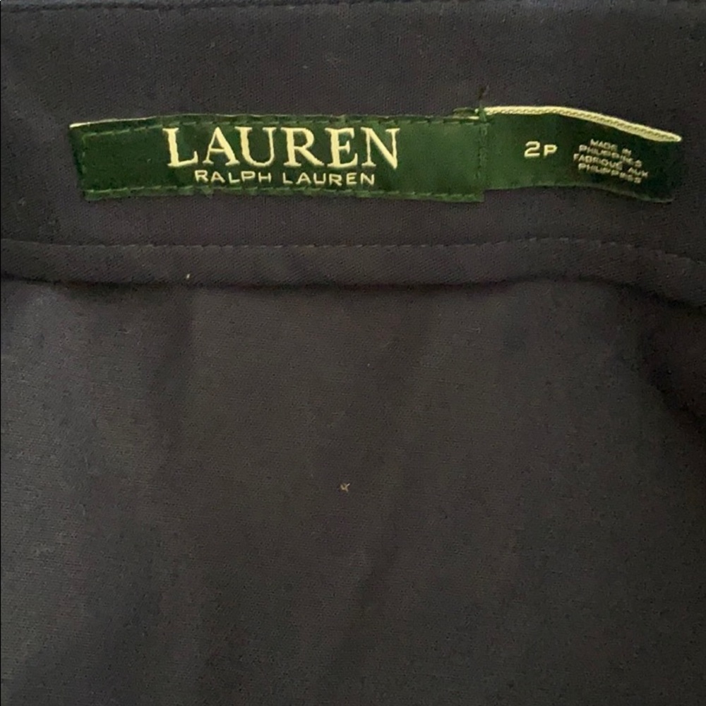 Lauren Ralph Lauren Pleated A-Line Skirt Navy - Picture 6 of 7